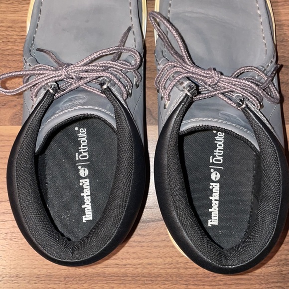 Size 11.5 • Timberland Groveton Moc-Toe Chukka Boot • Gray Leather • A115U • - Picture 6 of 16